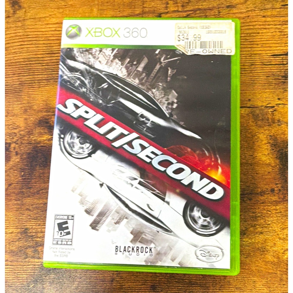 Disney Split/Second Xbox 360 NTSC 2010 Racing Game w/ Case & Manual